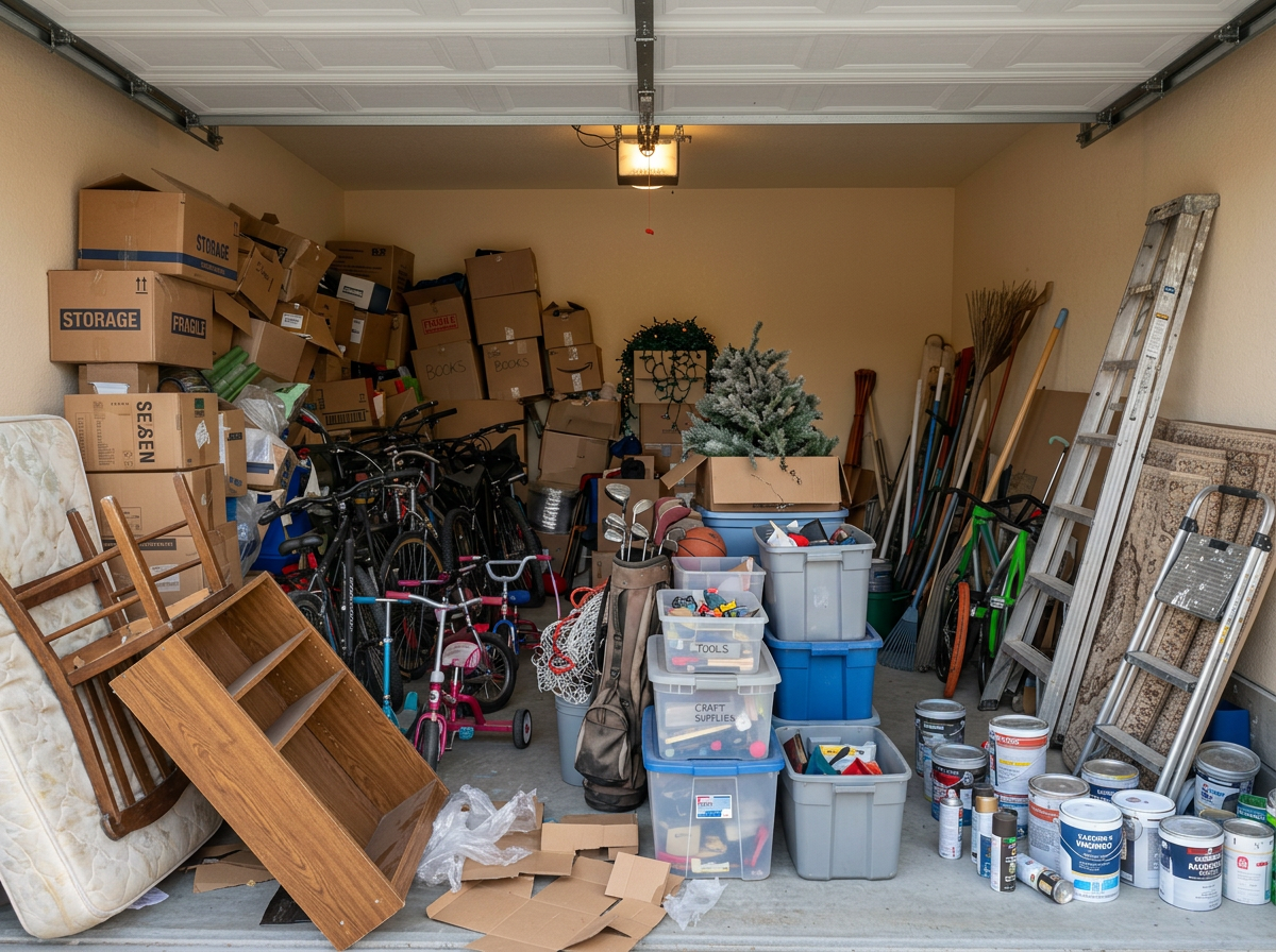 From storage unit to functional garage — before